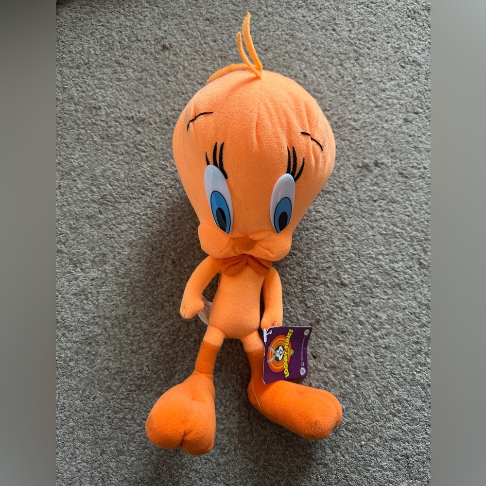 Looney Tunes Orange Tweety Bird Plush